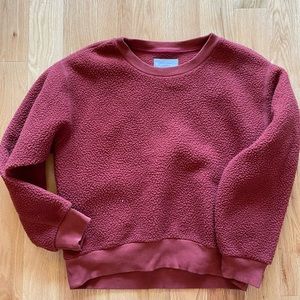 everlane red renew fleece size small